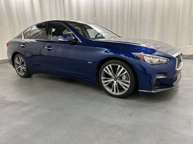 Iridium Blue 2020 INFINITI Q50 3.0t Sport AWD Sedan All-Wheel Drive 7-Speed Automatic Overdrive