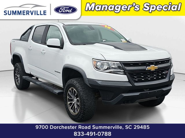 Summit White 2018 Chevrolet Colorado ZR2 Crew Cab 4WD Pickup Truck Four-Wheel Drive 8-Speed Automatic