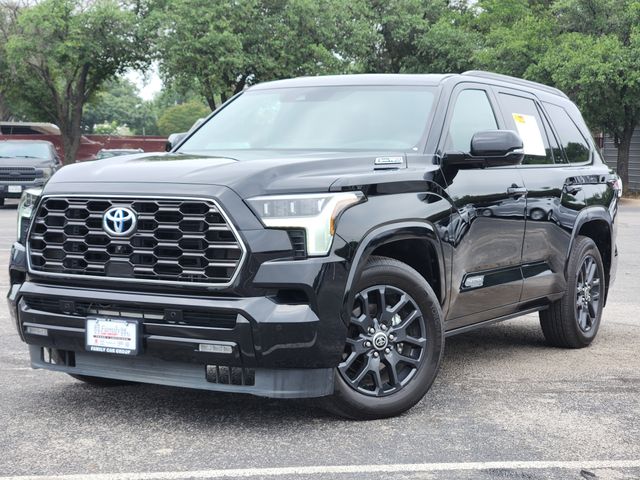 Midnight Black Metallic 2023 Toyota Sequoia Platinum 4WD SUV / Crossover Four-Wheel Drive Automatic