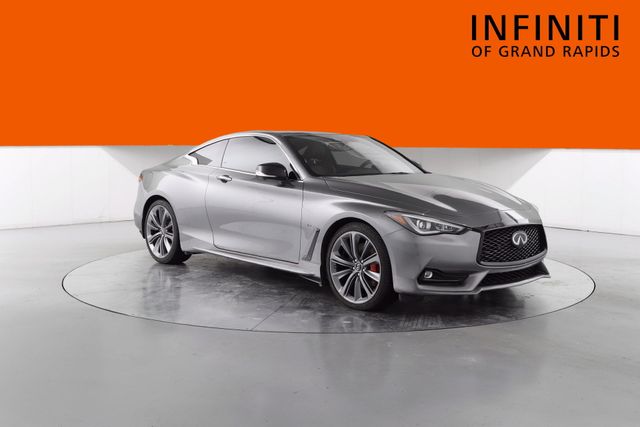 Gray (Graphite Shadow) 2022 INFINITI Q60 Coupe All-Wheel Drive 7-Speed Automatic