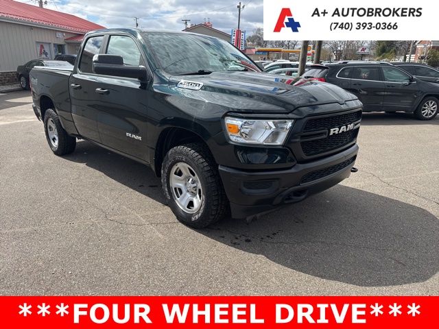 Black Forest Green Pearlcoat 2019 RAM 1500 Tradesman Quad Cab 4WD Pickup Truck Four-Wheel Drive 8-Speed Automatic