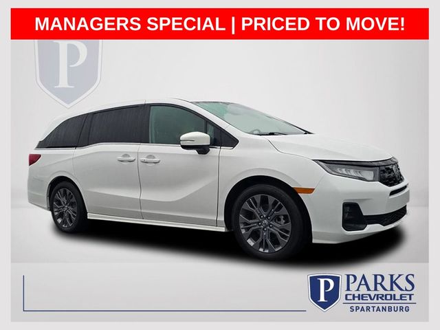 Platinum White Pearl 2025 Honda Odyssey Touring FWD Minivan Front-Wheel Drive Automatic