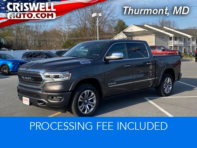 Crystal Metallic 2022 RAM 1500 Limited Crew Cab 4WD Pickup Truck Four-Wheel Drive 8-Speed Automatic