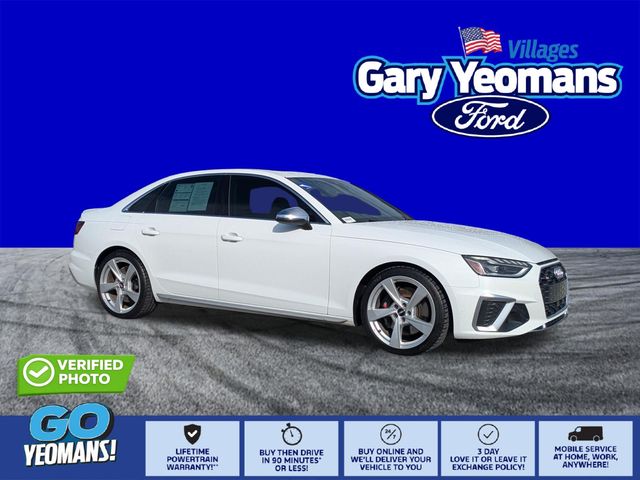 Glacier White 2020 Audi S4 Sedan All-Wheel Drive 8-Speed Automatic
