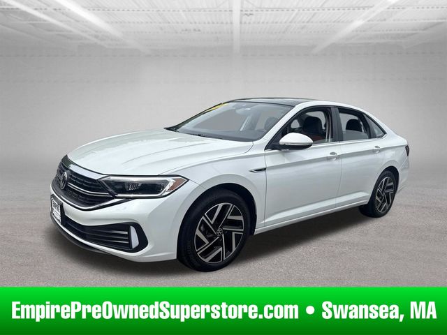 Opal White 2024 Volkswagen Jetta Sedan Front-Wheel Drive 8-Speed Automatic