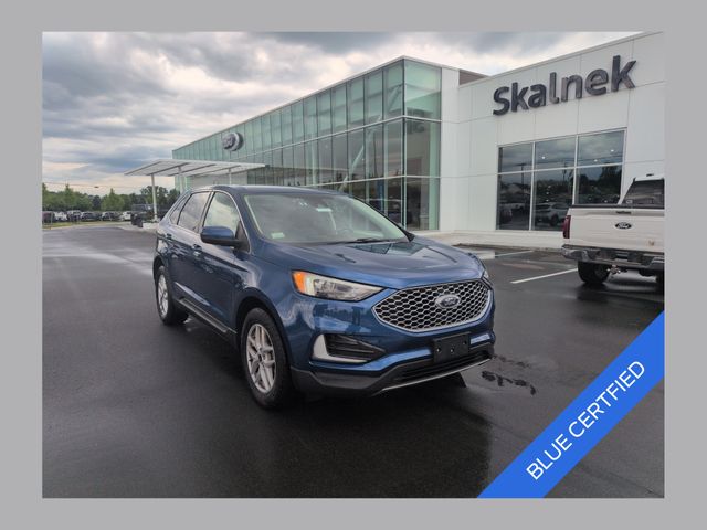 Blue Metallic 2024 Ford Edge SUV / Crossover All-Wheel Drive 8-Speed Automatic