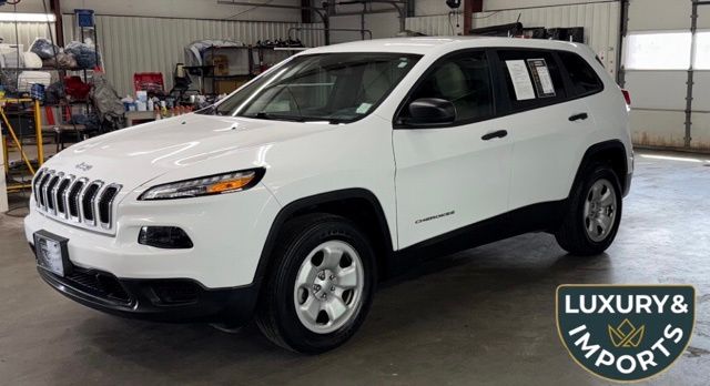 Bright White Clearcoat 2017 Jeep Cherokee Sport 4WD SUV / Crossover Four-Wheel Drive 9-Speed Automatic