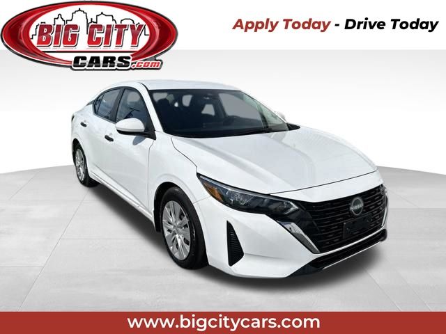 White (Fresh Powder) 2025 Nissan Sentra Sedan Front-Wheel Drive Continuously Variable Transmission