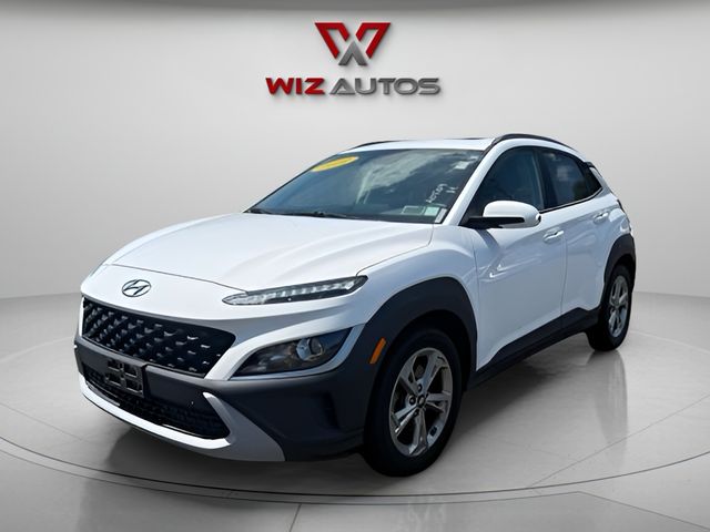 Lunar White 2022 Hyundai Kona SUV / Crossover All-Wheel Drive Continuously Variable Transmission