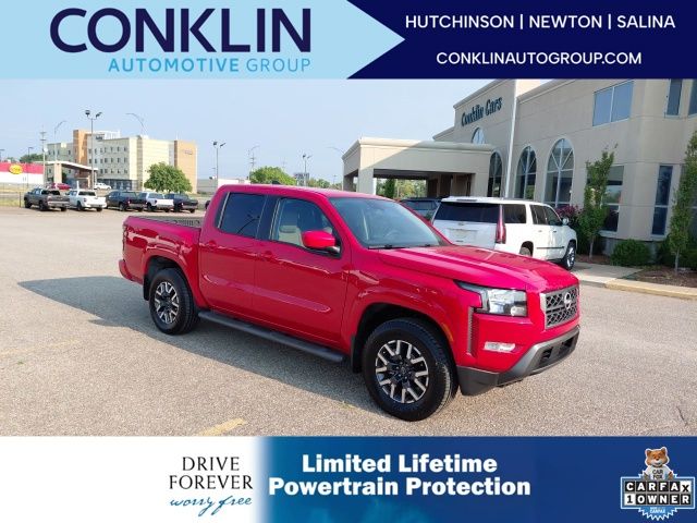 Red Alert 2022 Nissan Frontier Pickup Truck Four-Wheel Drive 9-Speed Automatic