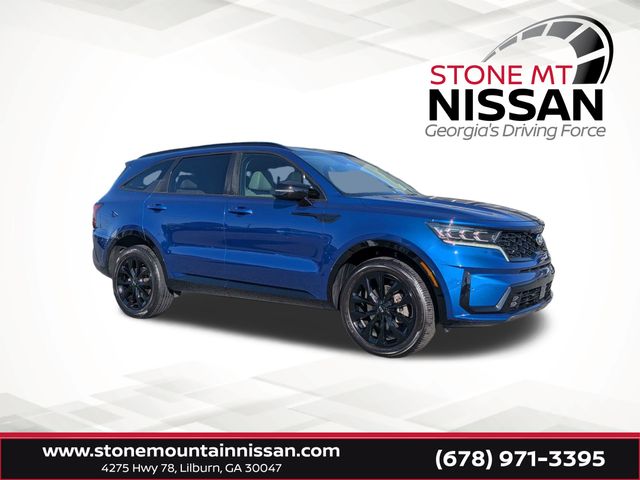 Sapphire Blue 2021 Kia Sorento SX AWD SUV / Crossover All-Wheel Drive 8-Speed Dual Clutch