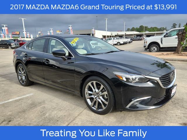 Jet Black Mica 2017 Mazda MAZDA6 Grand Touring Sedan FWD Sedan Front-Wheel Drive 6-Speed Automatic
