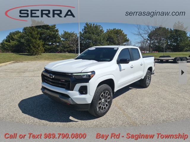 Summit White 2024 Chevrolet Colorado Z71 Crew Cab 4WD Pickup Truck Four-Wheel Drive 8-Speed Automatic