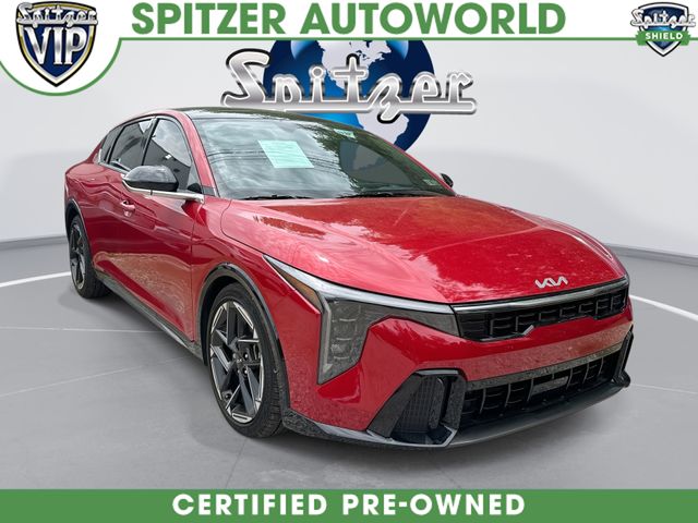 Currant Red 2025 Kia K4 GT-Line FWD Sedan Front-Wheel Drive Continuously Variable Transmission
