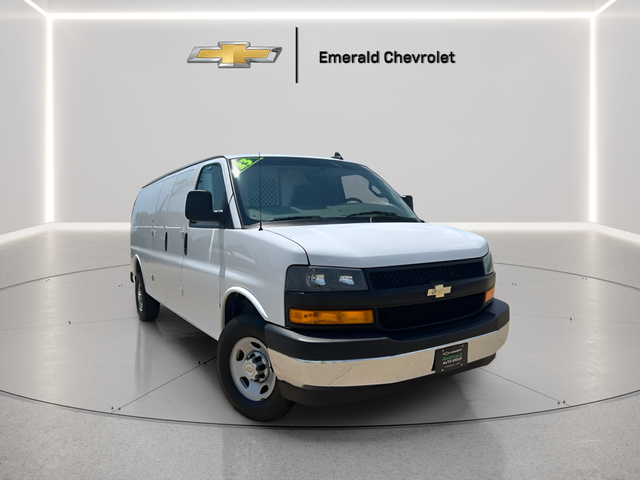 White 2023 Chevrolet Express Cargo Van Rear-Wheel Drive 8-Speed Automatic Overdrive