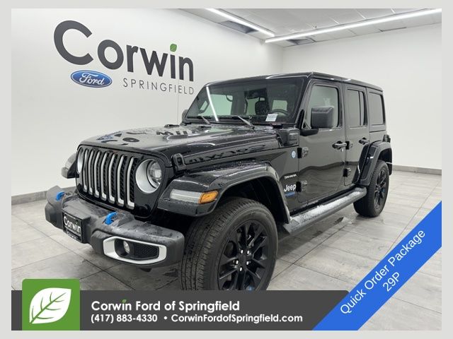 Black Clearcoat 2022 Jeep Wrangler 4xe Sahara 4WD SUV / Crossover Four-Wheel Drive 8-Speed Automatic