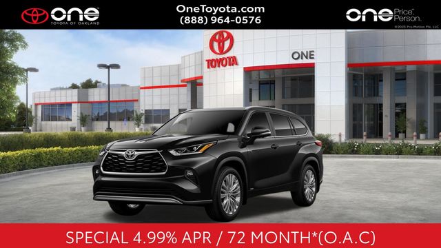 Black 2026 Toyota Highlander Hybrid Platinum AWD SUV / Crossover All-Wheel Drive Continuously Variable Transmission