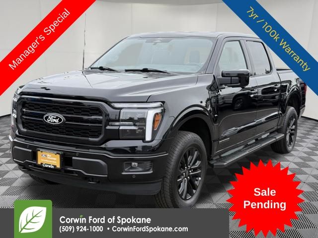 Agate Black Metallic 2025 Ford F-150 Pickup Truck Four-Wheel Drive Automatic