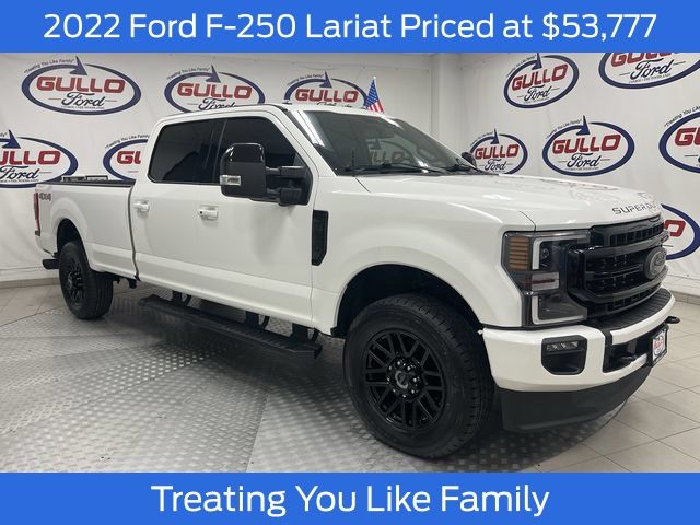 White Metallic 2022 Ford F-250 Super Duty Pickup Truck Four-Wheel Drive Automatic