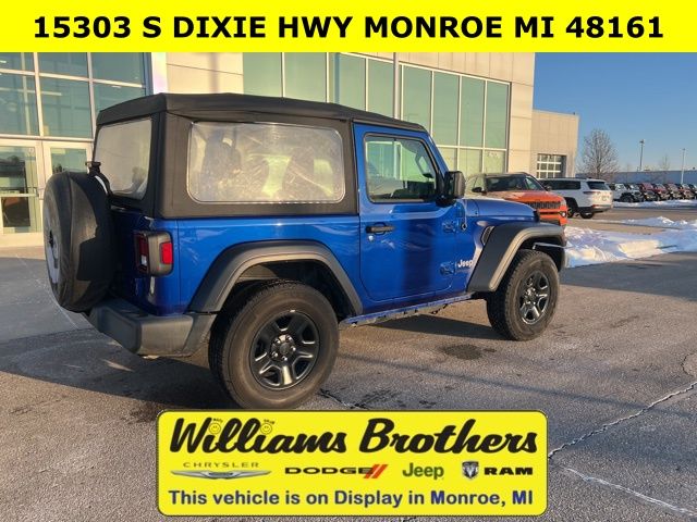 2018 Jeep Wrangler Sport - Ocean Blue Metallic Clearcoat exterior view 4