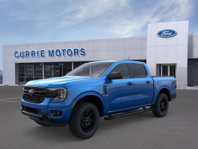 Blue Metallic 2026 Ford Ranger XLT SuperCrew 4WD Pickup Truck Four-Wheel Drive Automatic