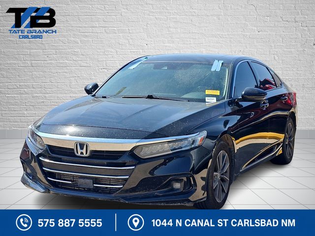 Crystal Black Pearl 2021 Honda Accord Sedan Front-Wheel Drive Continuously Variable Transmission
