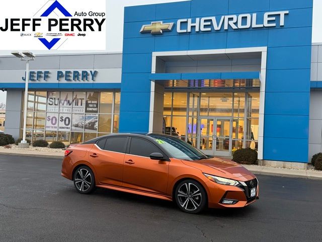 Monarch Orange/Super Black 2021 Nissan Sentra SR FWD Sedan Front-Wheel Drive Continuously Variable Transmission