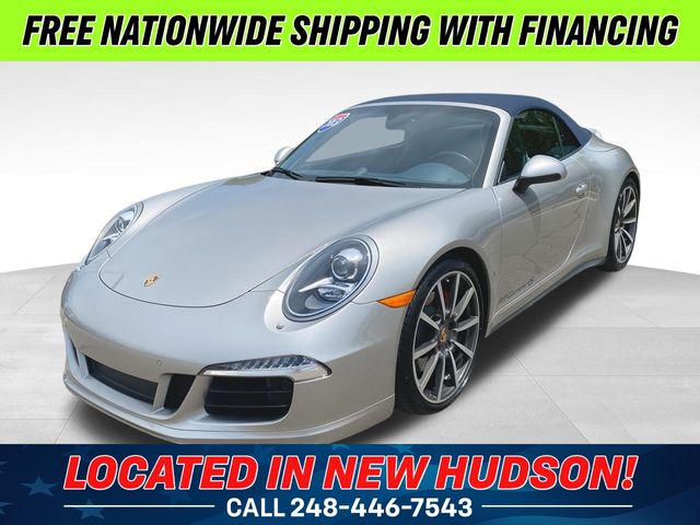 Gray (Platinum Silver Metallic) 2013 Porsche 911 Carrera 4S Cabriolet AWD Convertible All-Wheel Drive 7-Speed Automatic