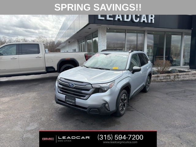 Ice Silver Metallic 2025 Subaru Forester Premium Crossover AWD SUV / Crossover All-Wheel Drive Continuously Variable Transmission