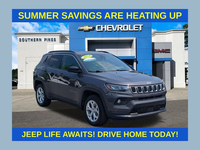 Baltic Gray Metallic Clearcoat 2024 Jeep Compass SUV / Crossover Four-Wheel Drive 8-Speed Automatic