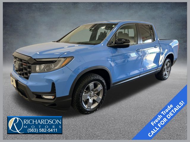 Diffused Sky Pearl 2025 Honda Ridgeline Pickup Truck All-Wheel Drive 9-Speed Automatic