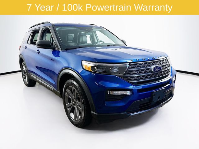 Blue Metallic 2023 Ford Explorer SUV / Crossover All-Wheel Drive Automatic