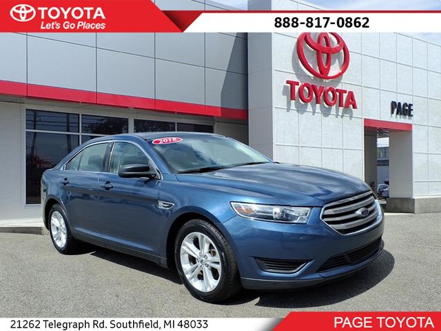 Blue Metallic 2018 Ford Taurus SE FWD Sedan Front-Wheel Drive 6-Speed Automatic