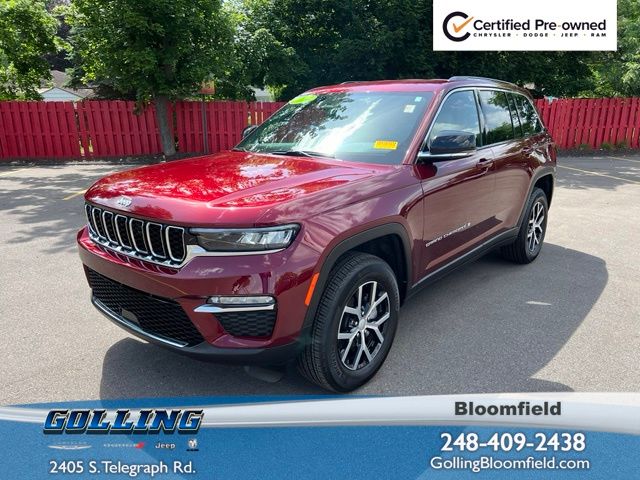 Velvet Red Pearlcoat 2024 Jeep Grand Cherokee SUV / Crossover Four-Wheel Drive 8-Speed Automatic