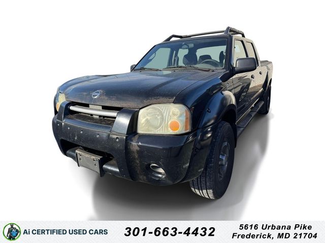 Super Black 2003 Nissan Frontier 4 Dr XE Crew Cab LB Pickup Truck Rear-Wheel Drive 4-Speed Automatic Overdrive