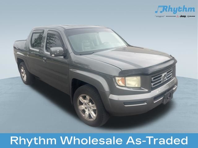 Nimbus Gray Metallic 2007 Honda Ridgeline RTL Pickup Truck All-Wheel Drive 5-Speed Automatic
