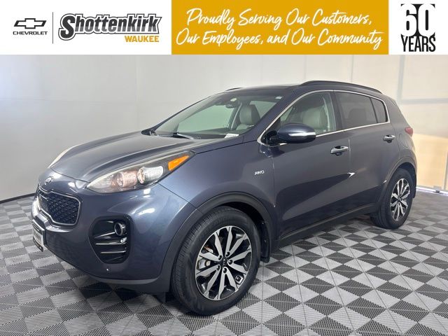 Pacific Blue 2019 Kia Sportage SUV / Crossover All-Wheel Drive 6-Speed Automatic Overdrive