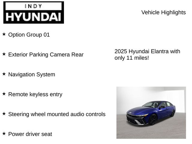 New 2025 Hyundai Elantra For Sale in Indianapolis, IN