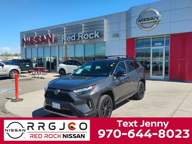 Midnight Black Metallic 2023 Toyota RAV4 Hybrid SUV / Crossover All-Wheel Drive Continuously Variable Transmission