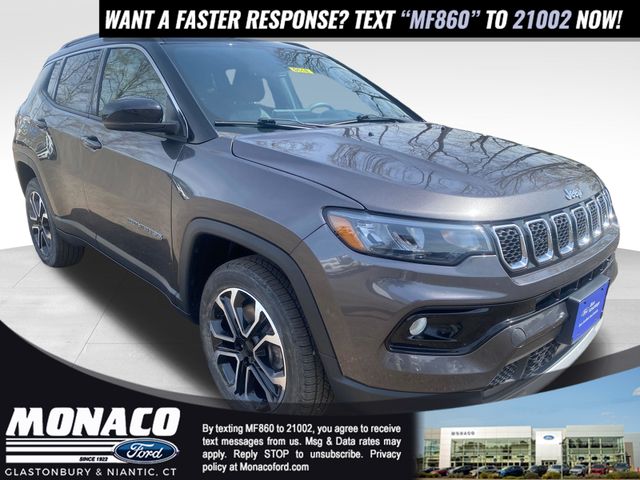 Gray (Granite Crystal Metallic Clearcoat) 2023 Jeep Compass SUV / Crossover Four-Wheel Drive 8-Speed Automatic
