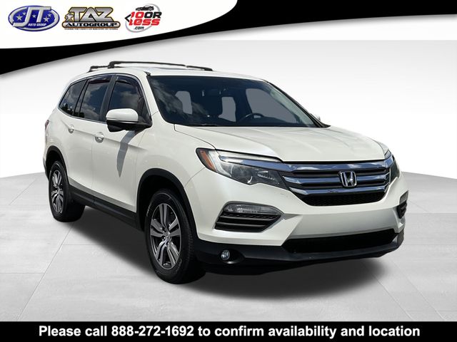White 2018 Honda Pilot EX-L FWD with Navigation SUV / Crossover Front-Wheel Drive 6-Speed Automatic