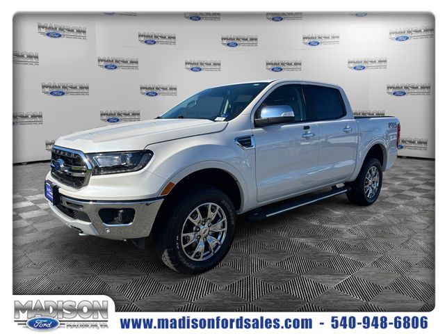 White Platinum Clearcoat Metallic 2020 Ford Ranger Pickup Truck Four-Wheel Drive Automatic