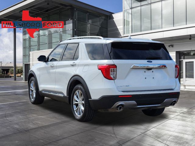 2021 White Ford Explorer Limited RWD SUV