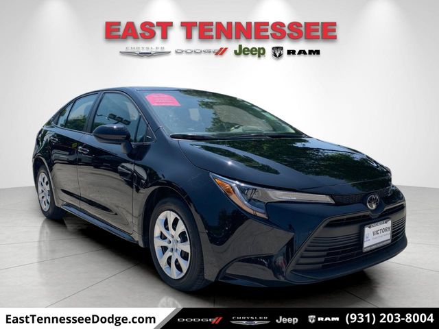 Midnight Black Metallic 2025 Toyota Corolla LE FWD Sedan Front-Wheel Drive Continuously Variable Transmission