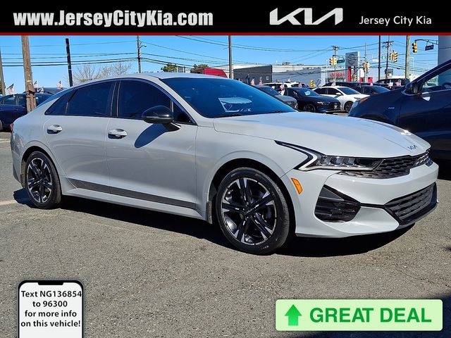 Wolf Gray 2022 Kia K5 GT-Line FWD Sedan Front-Wheel Drive 8-Speed Automatic