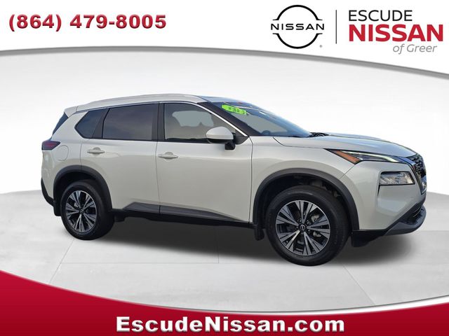Pearl White Tricoat 2023 Nissan Rogue SV FWD SUV / Crossover Front-Wheel Drive Continuously Variable Transmission