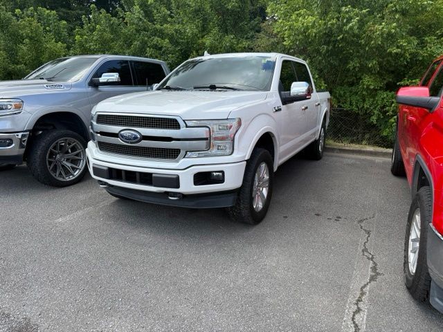 White Platinum Clearcoat Metallic 2019 Ford F-150 Pickup Truck Four-Wheel Drive Automatic