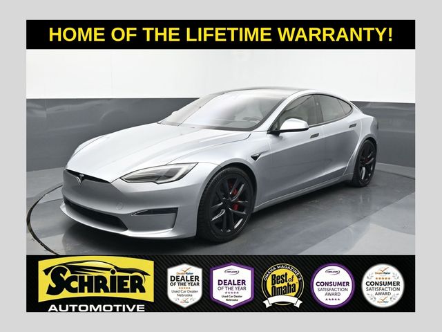 Lunar Silver 2025 Tesla Model S Sedan All-Wheel Drive 1-Speed Automatic