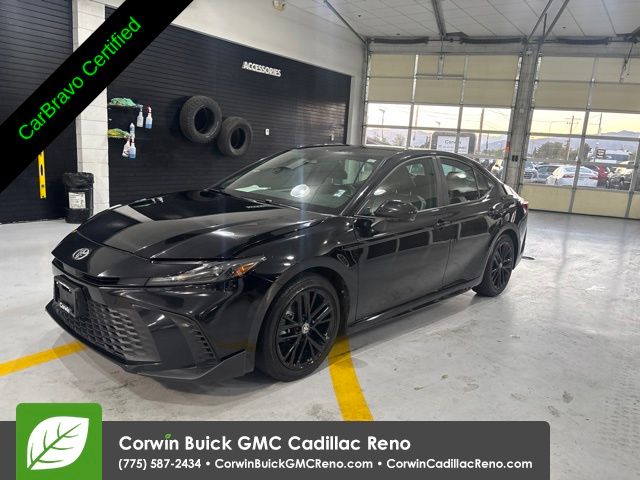 Midnight Black Metallic 2025 Toyota Camry Sedan Front-Wheel Drive Continuously Variable Transmission