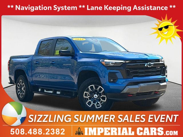 Glacier Blue Metallic 2024 Chevrolet Colorado Pickup Truck Four-Wheel Drive 8-Speed Automatic